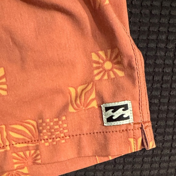 Billabong Men's Orange Swim Trunks - Picture 3 of 5